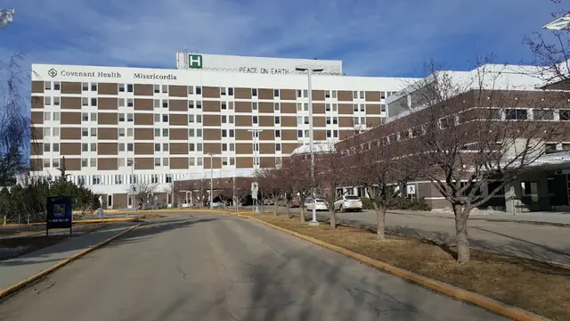 The front of Misericordia Community Hospital in Edmonton, Alberta