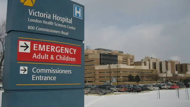 Victoria Hospital on Commissioners Road East in London, Ontario